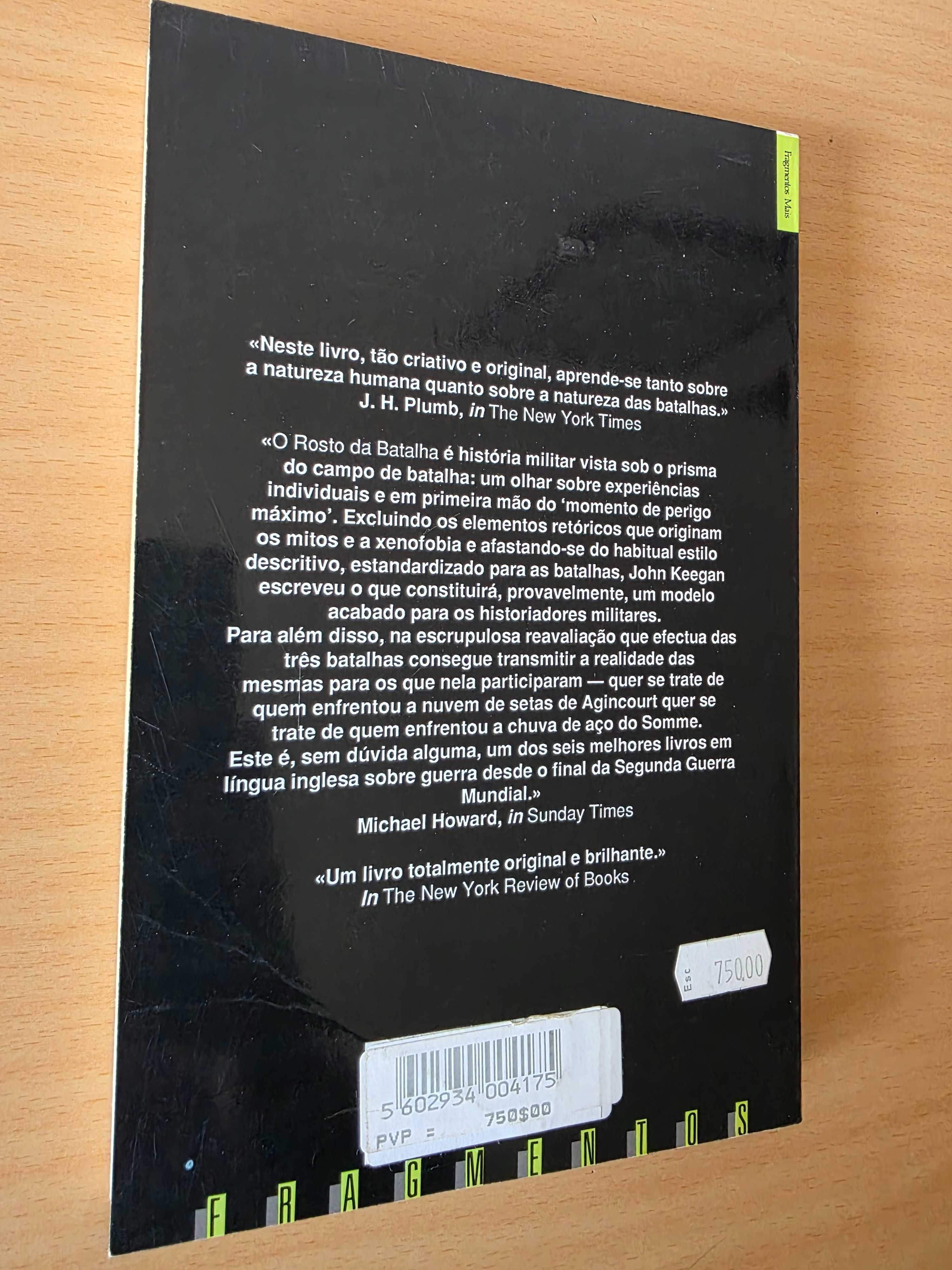 Livro "O Rosto da Batalha" de John Keegan