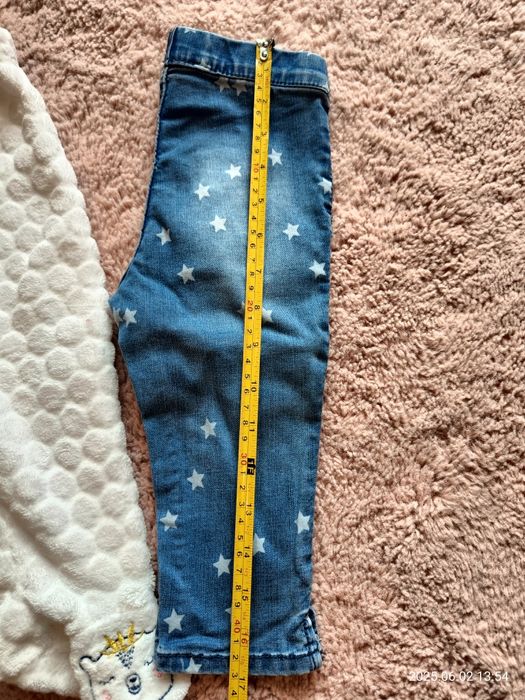 Spodnie dżinsowe+ półśpiochy rozmiar 80