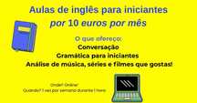 Aulas Inglês Iniciante (10 euros)