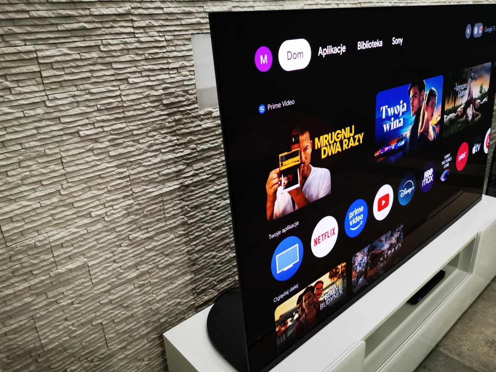 SONY A95K QD-OLED "król tv 2022r"skalibrowany 65"gwarancja aż do 2028!