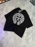 Футболка Chrome Hearts з бірками | Оверсайз футболка хром хартс