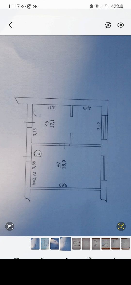 продам 2 кімнати 36м  в гуртожитку вул Дружби Бориспіль