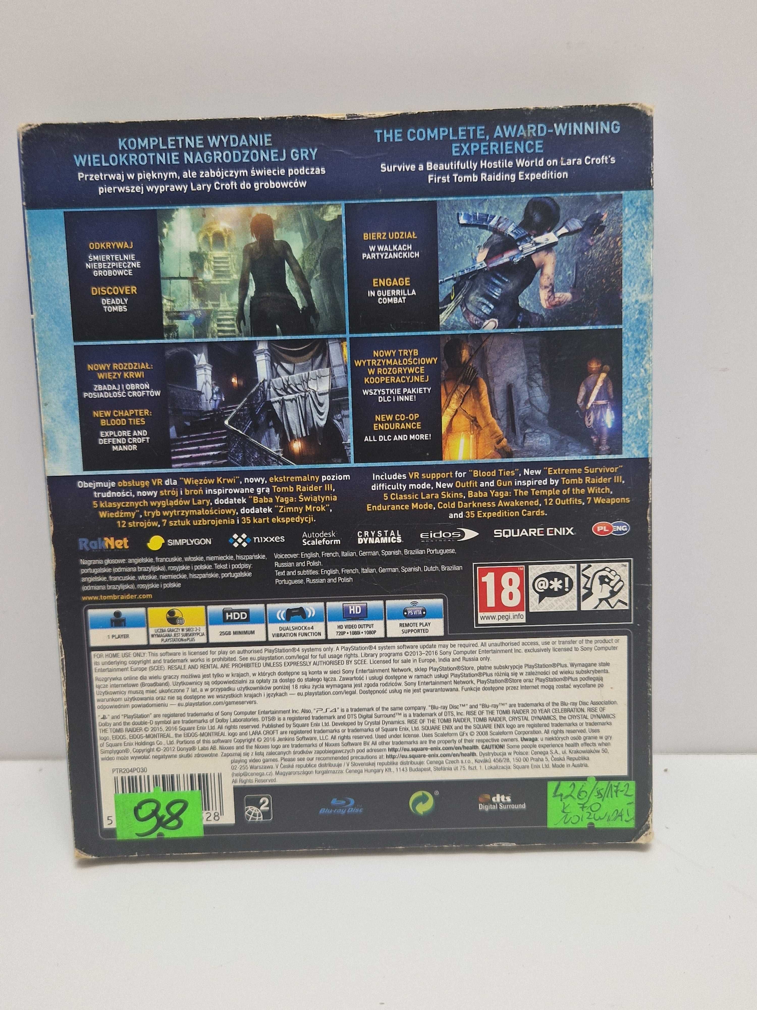 Gra Rise of the Tomb Rider PlayStation 4