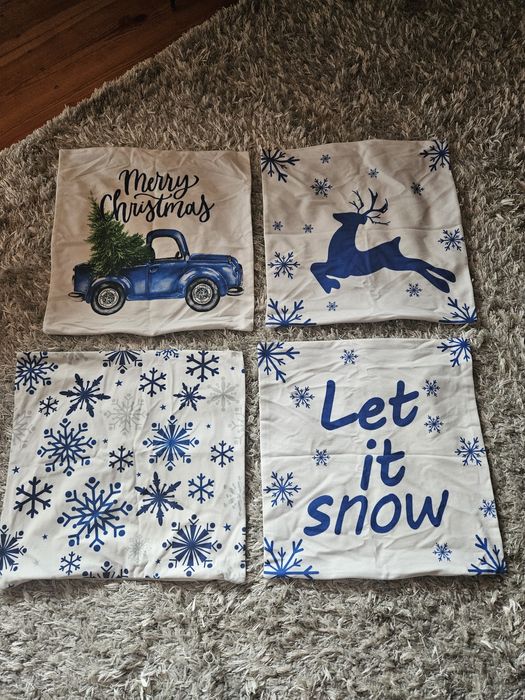 Świąteczne poszewki na poduszki 45x45