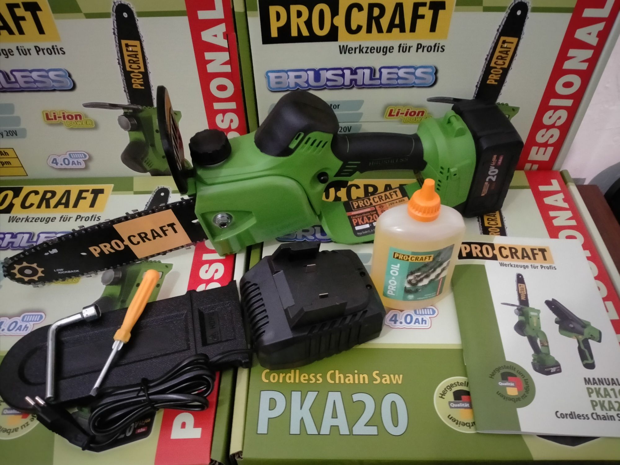 Аккумуляторная цепная пила Procraft PKA20