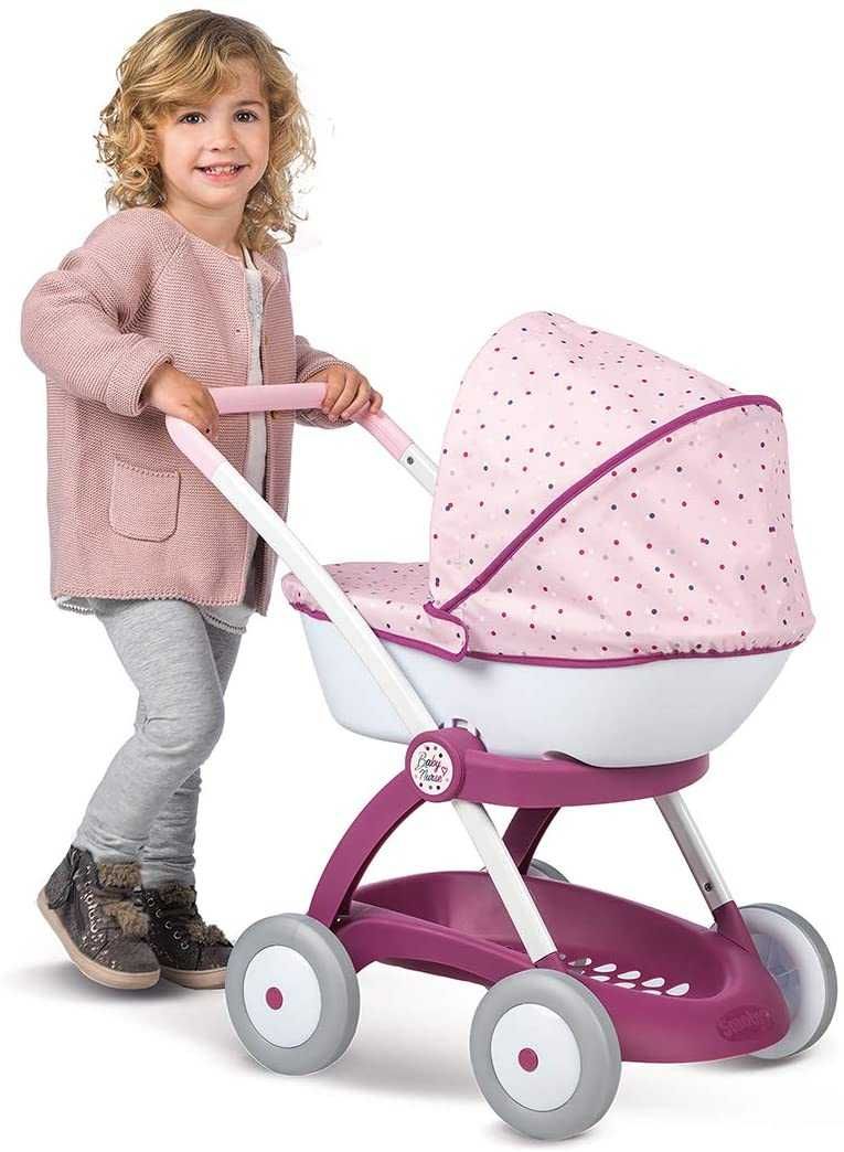 Коляска с люлькой и корзиной Baby Nurse Прованс Модерн 254103 Smoby