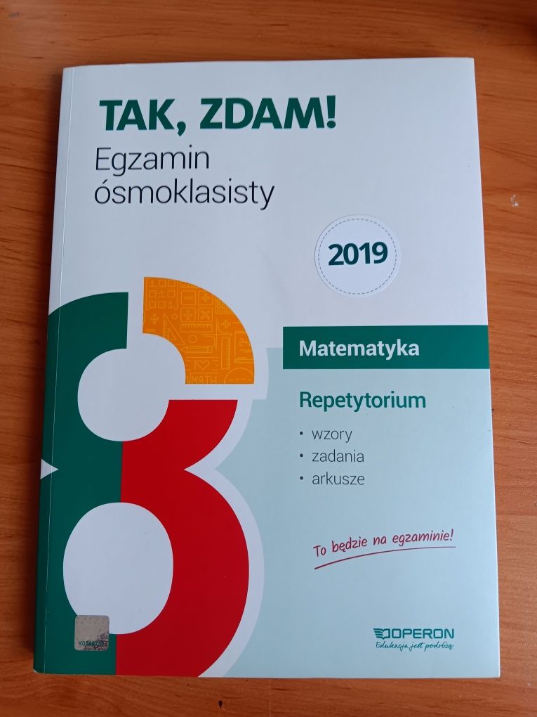 Tak, zdam! Matematyka Repetytorium, egzamin ósmoklasisty