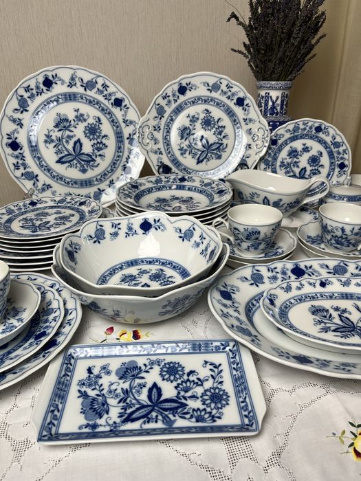 Порцеляна, Синя цибуля , Синий лук, від Wellco, Tirschenreuth,Німеч