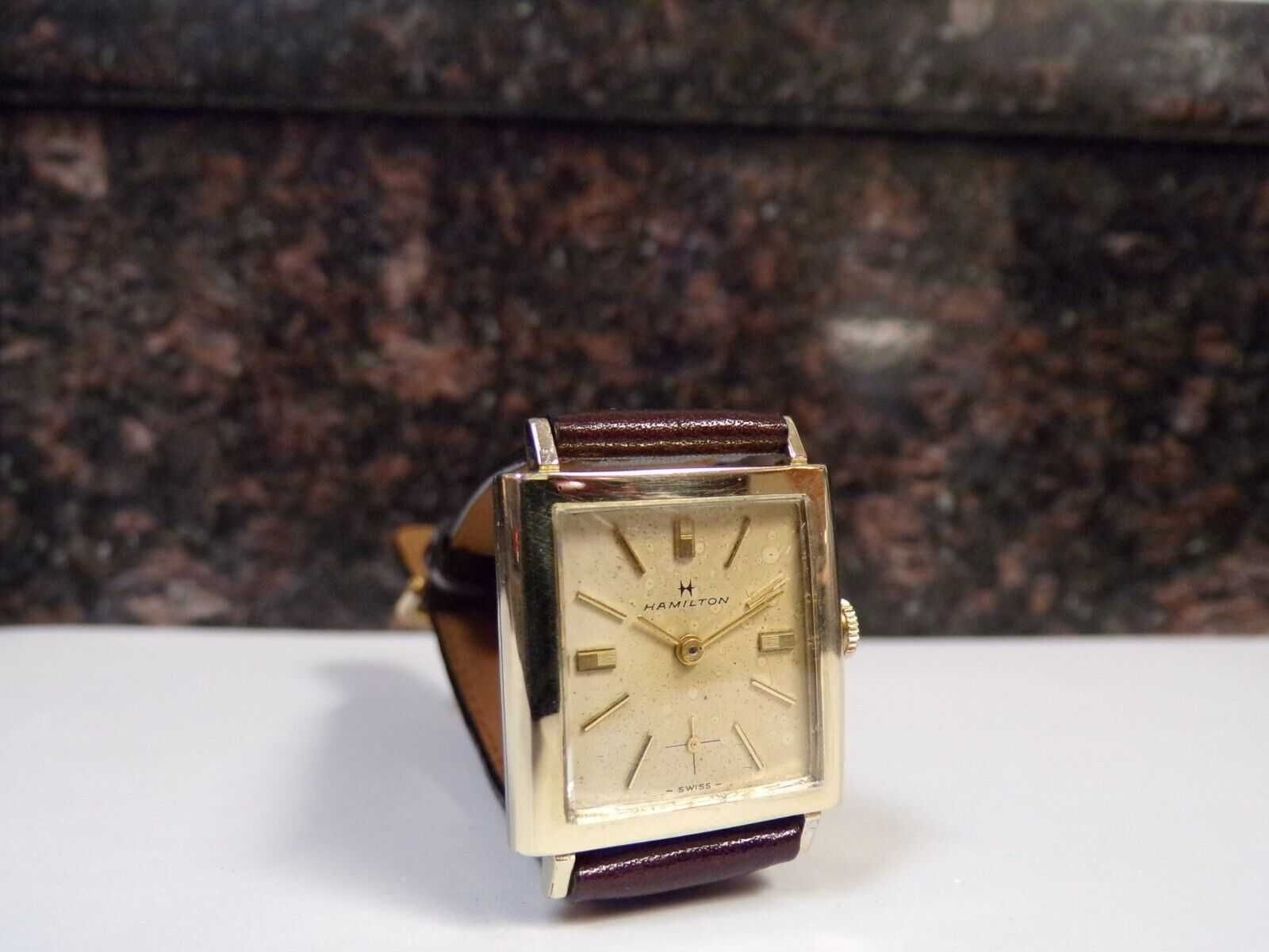 Szwajcarski zegarek Hamilton vintage kostka