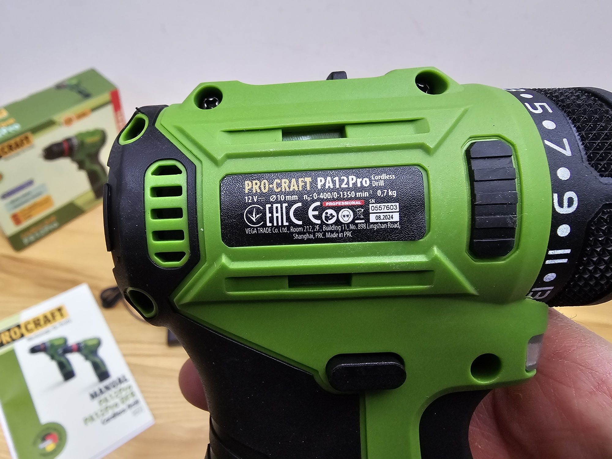 Бесщеточный Шуруповерт ProCraft 12Pro Металлический патрон, редуктор