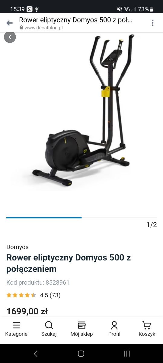 Rower eliptyczny Domyos 500