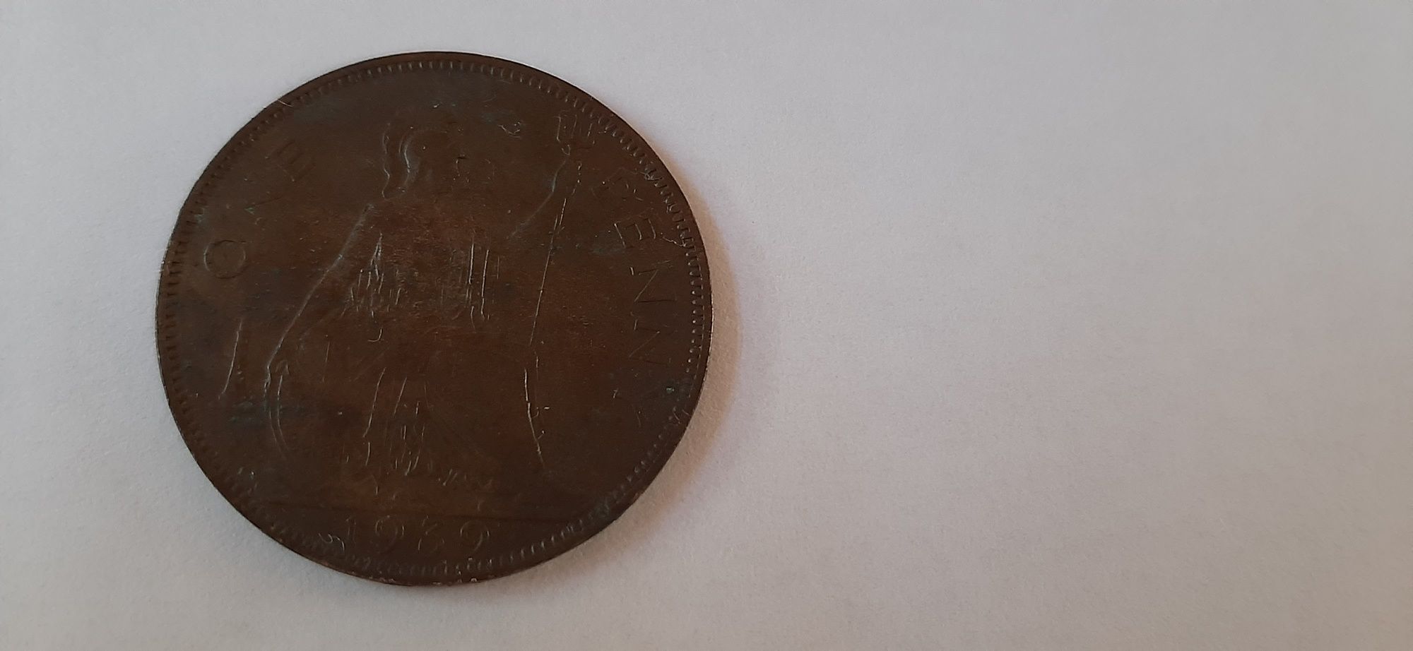 Moneta one penny 1939