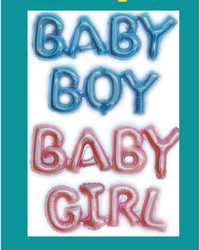 Artigos para festa - Balão de letras BABY BOY ou BABY GIRL