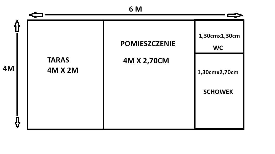 Domek letniskowy "Arek" 6mx4m SZYBKA REALIZACJA