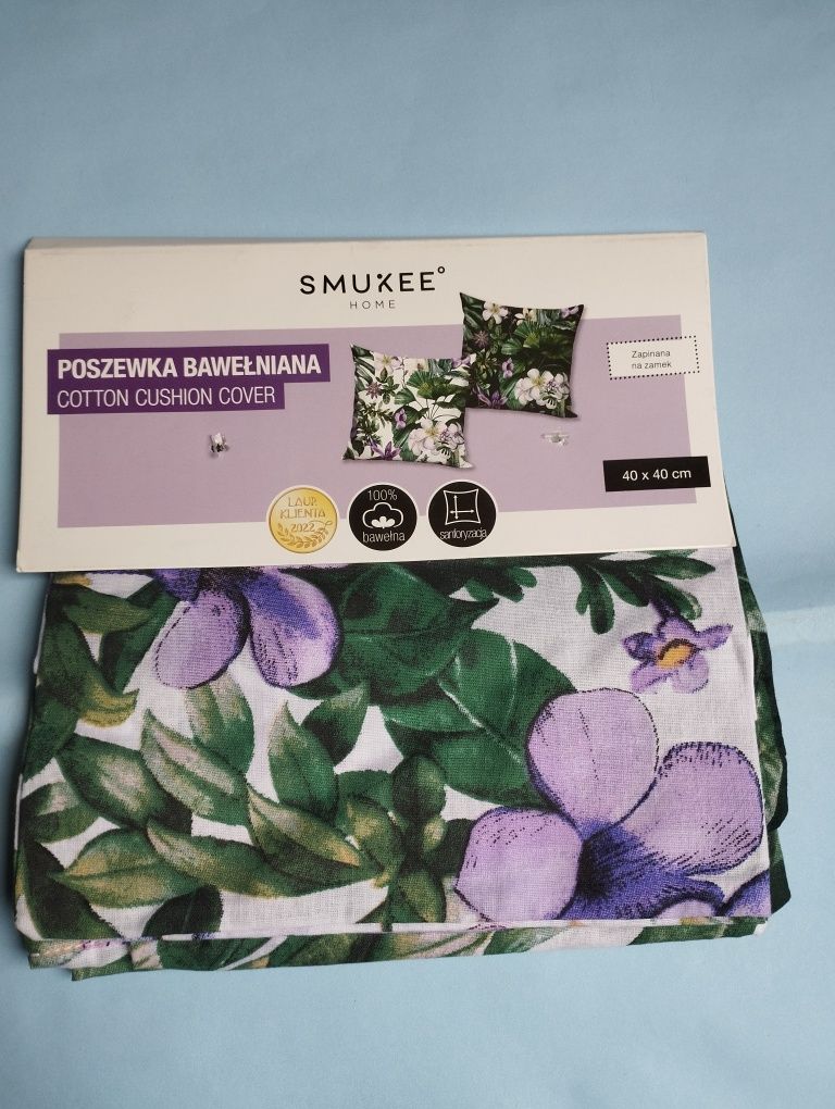 Poszewki na poduszkę 2x 40x40 Smukee