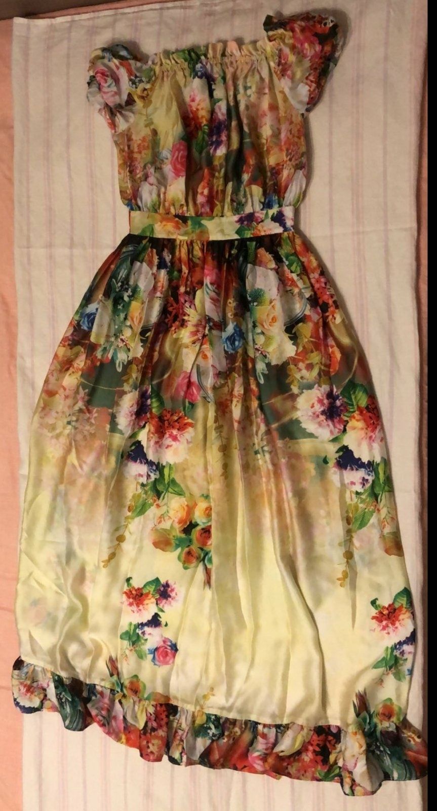 Шовкова сукня в квіти