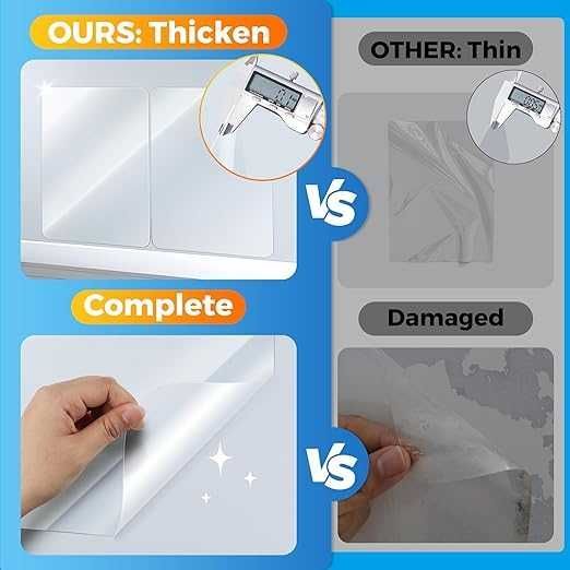 Samoprzylepna przezroczysta folia ochronna na ścianę 4szt.36x28 (221b)