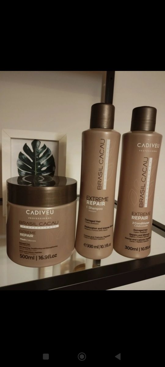 Kit de 3 produtos Cadiveu Brasil Cacau profissional