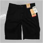 VANS | STURDY STRETCH | Męskie Czarne Szorty | ROZ. 26