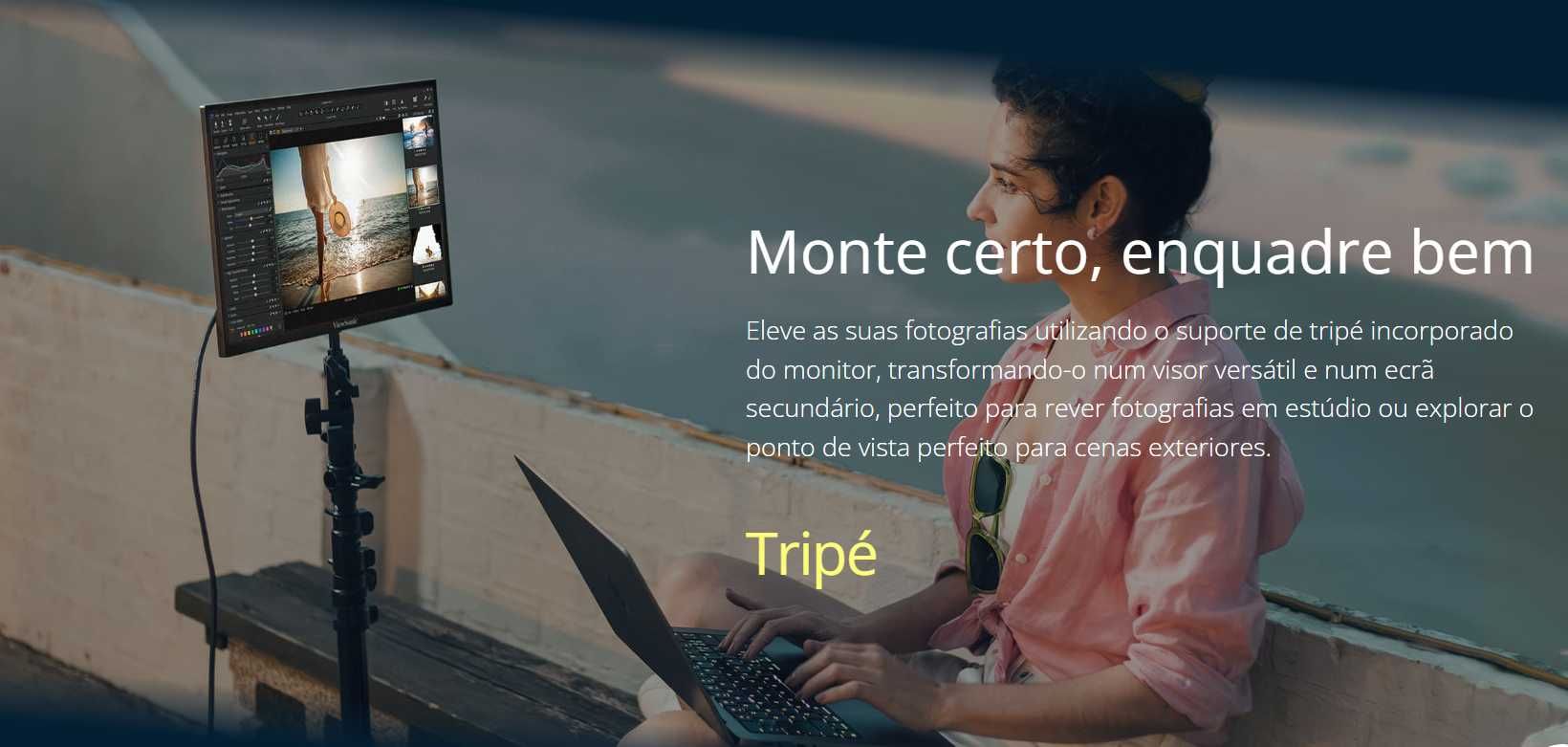 ViewSonic ColorPro VP1656 | 16" Monitor Criativo Portátil (Novo)