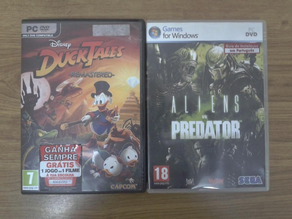 Jogos para PC: "Duck Tales" da Disney e "Aliens VS Predator"