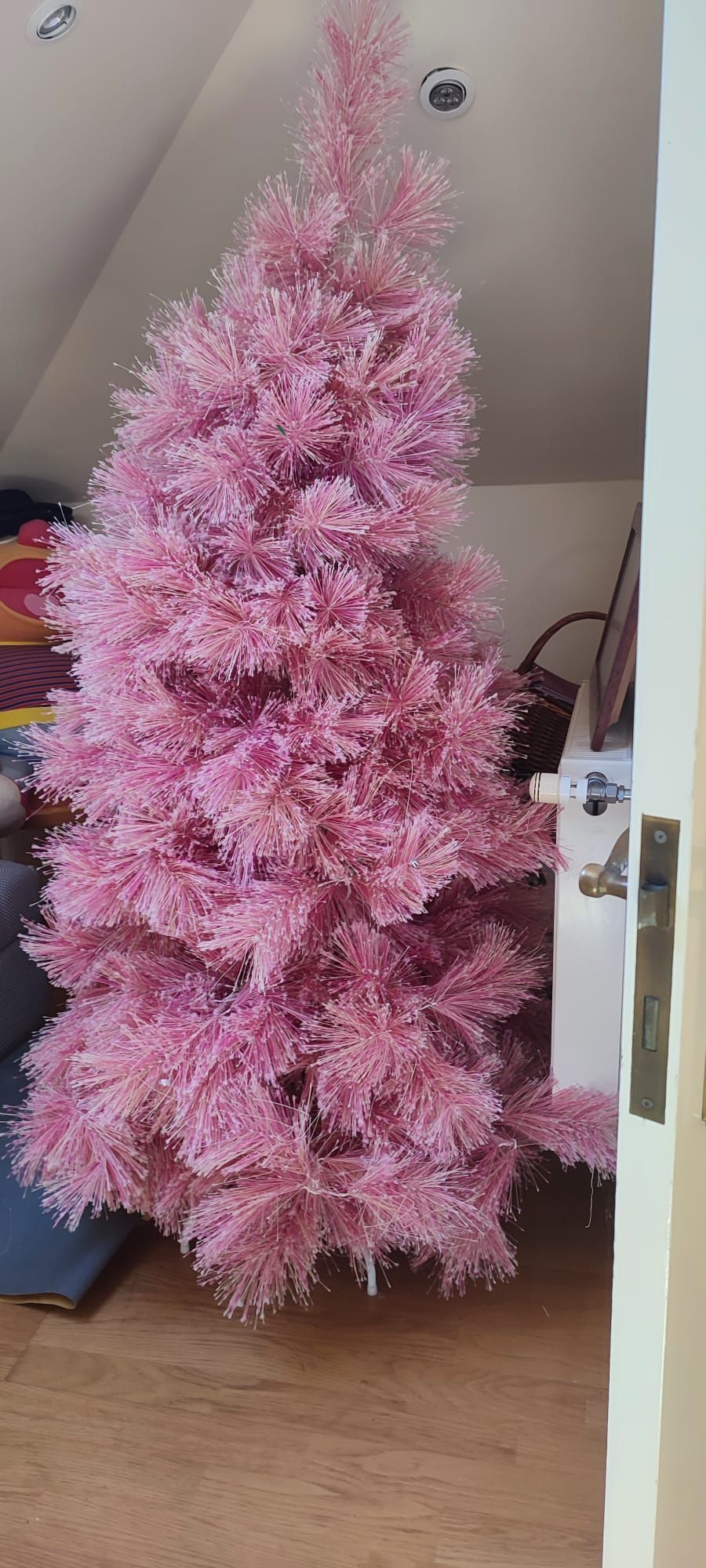 Árvore de natal rosa