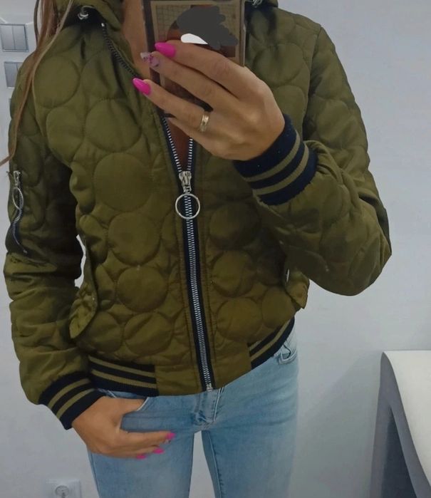 Kurtka przejściowa wiosenno  jesienna rozmiar S 36 damska bomberka