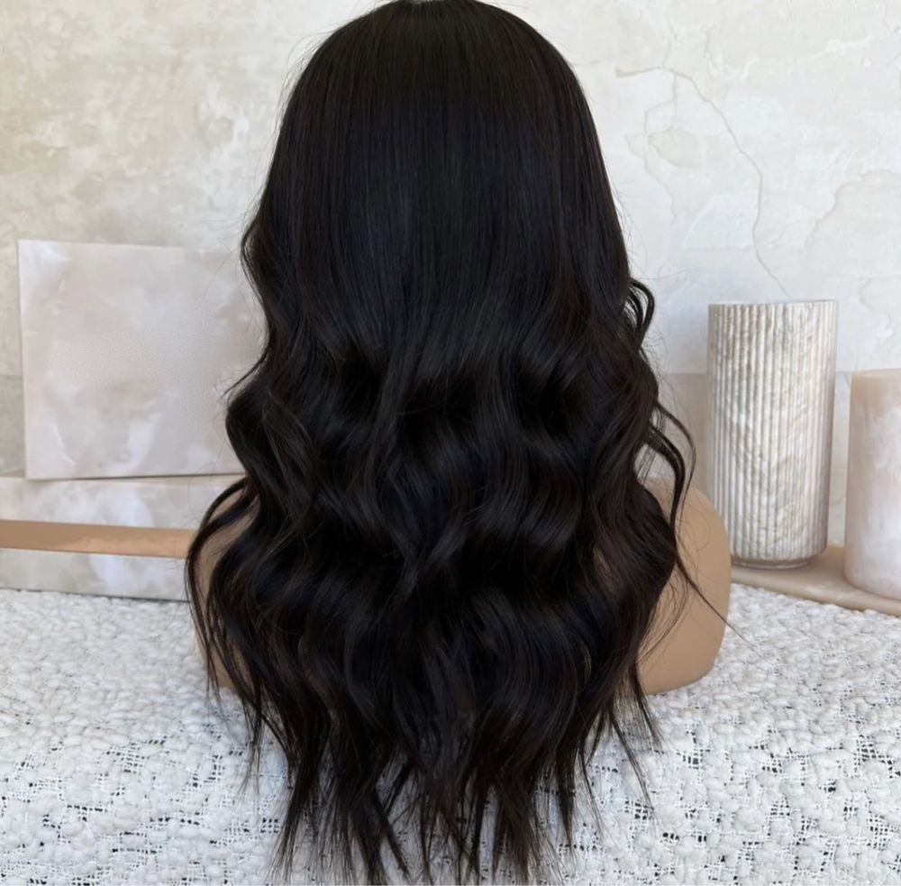 nowa naturalna peruka lace front 100% ludzki włos na co dzień