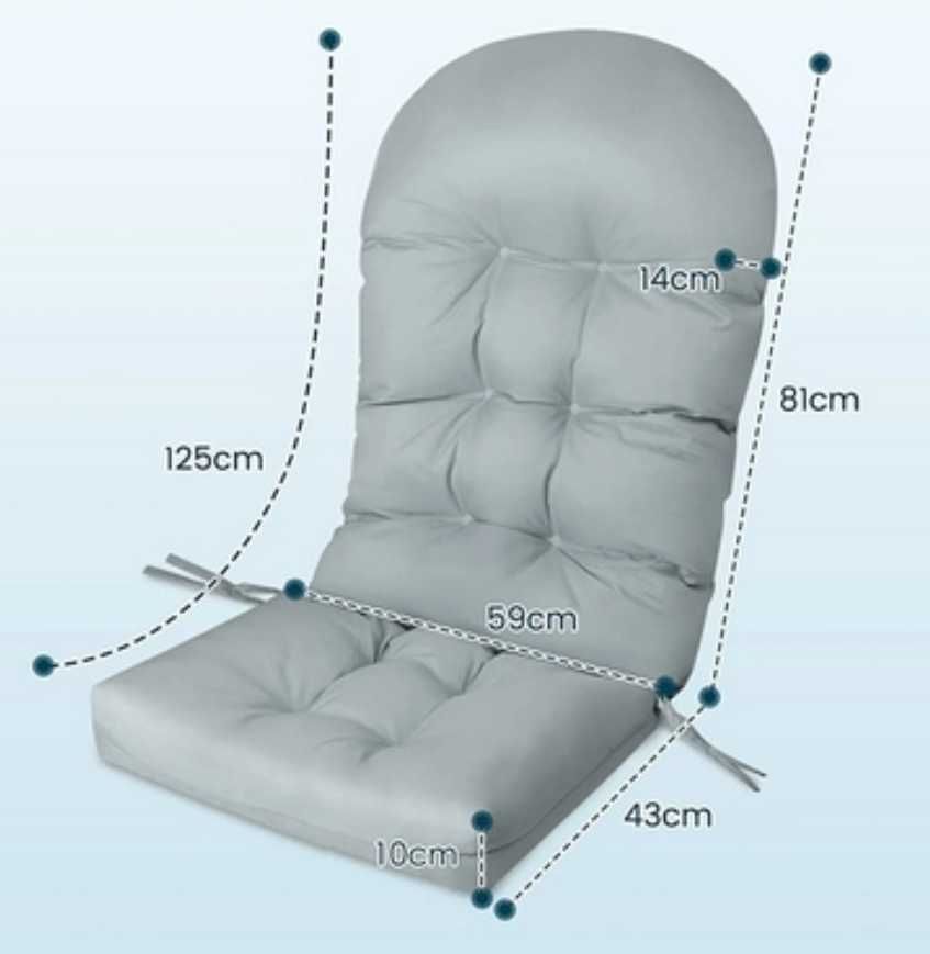 Poduszka na krzesło z wysokim oparciem
