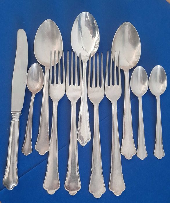 Vintage Posrebrzane Sztućce GAB EXTRA NS Szwecja Plater_14 sztuk