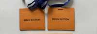 Louis Vuitton 2x zawieszka prezentowa z karteczką.
