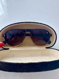 Męskie okulary Vintage aviator UV400 Lyle and Scott