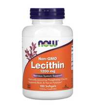 Лецитин соевый и подсолнечный, 1200 мг, 100 шт, 200 шт и 454 г порошок