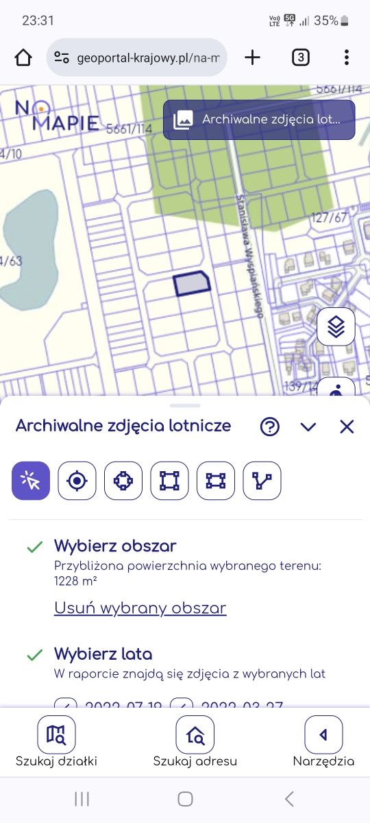 Działka budowlana w Wałczu 1224 m² nr 5654/170