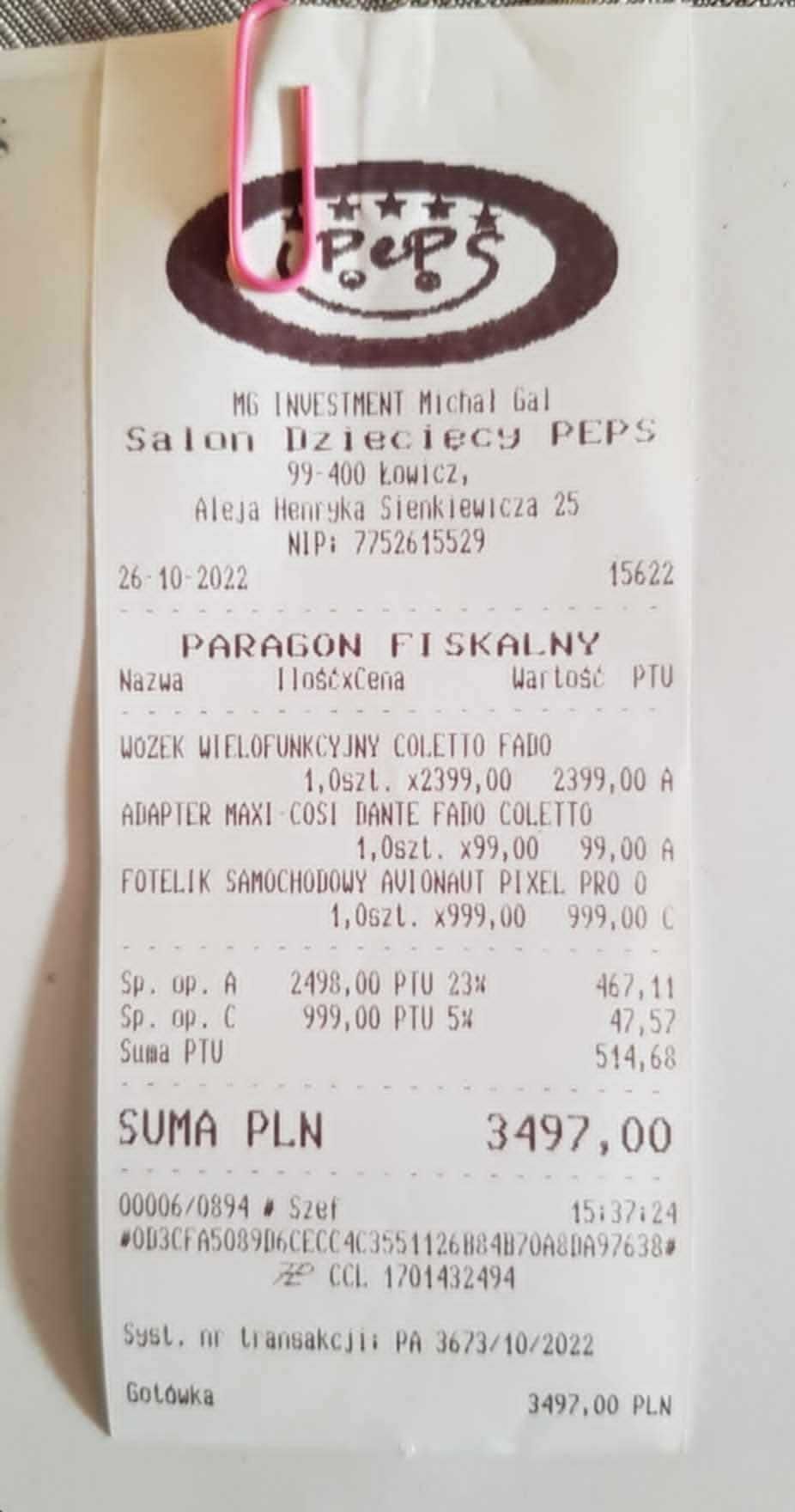 Wózek Dziecięcy 2w1 COLETTO FADO BEŻ  torba folia kubek moskitiera