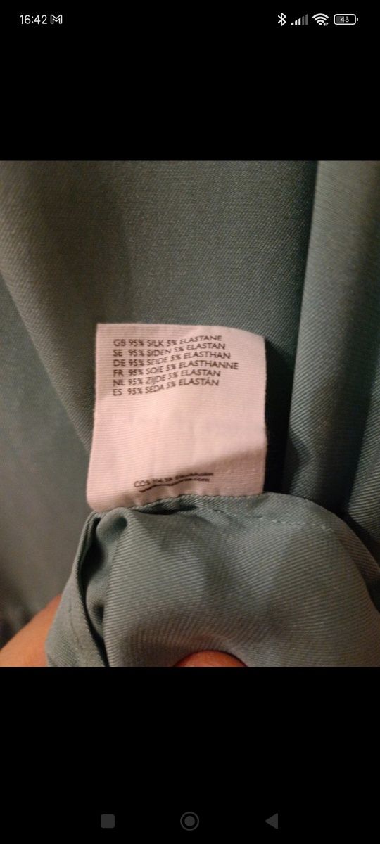 COS jedwabna sukienka rozmiar 38