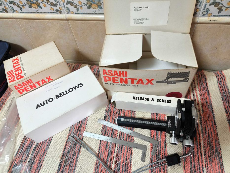 Kit de máquinas fotograficas antigas e acessórios