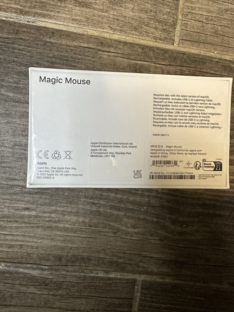 Apple Magic mouse 2021 запакована