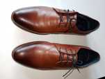 Buty eleganckie męskie brązowe rozm.42