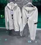 РАСПРОДАЖА! Спортивный белый костюм Stone Island мужской