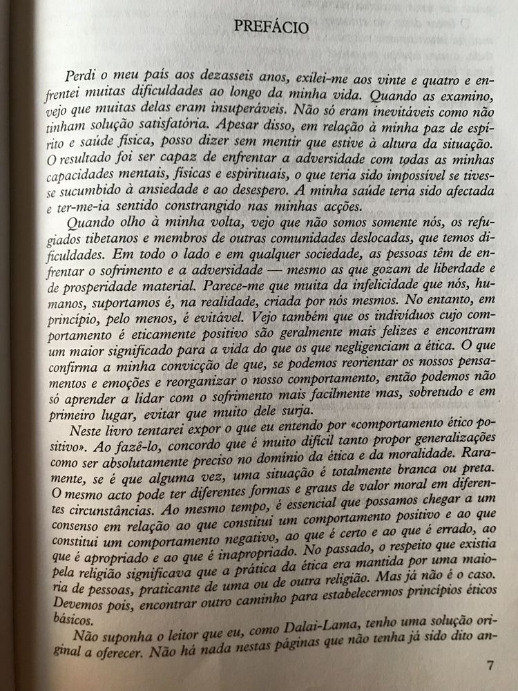 Ética para o Novo Milénio de Sua Santidade o Dalai Lama