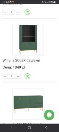 Witryna SOLER 02 zielona