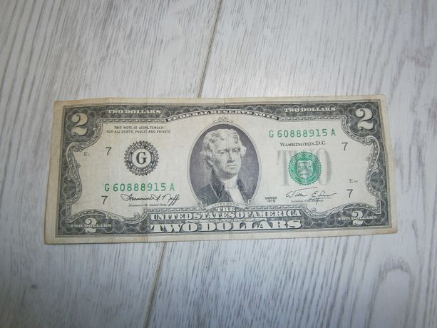 Продам купюру 2 доллара США 1976 г