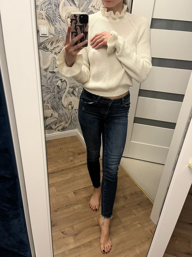 Sweter sweterek biały