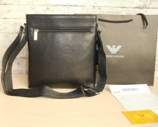 Emporio Armani męska torba torebka Listonoszka, skóra, Włochy В65