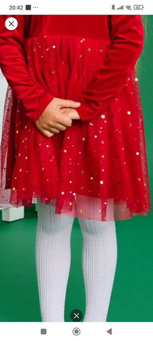 Sukienka świateczna rozm.134 Nowa