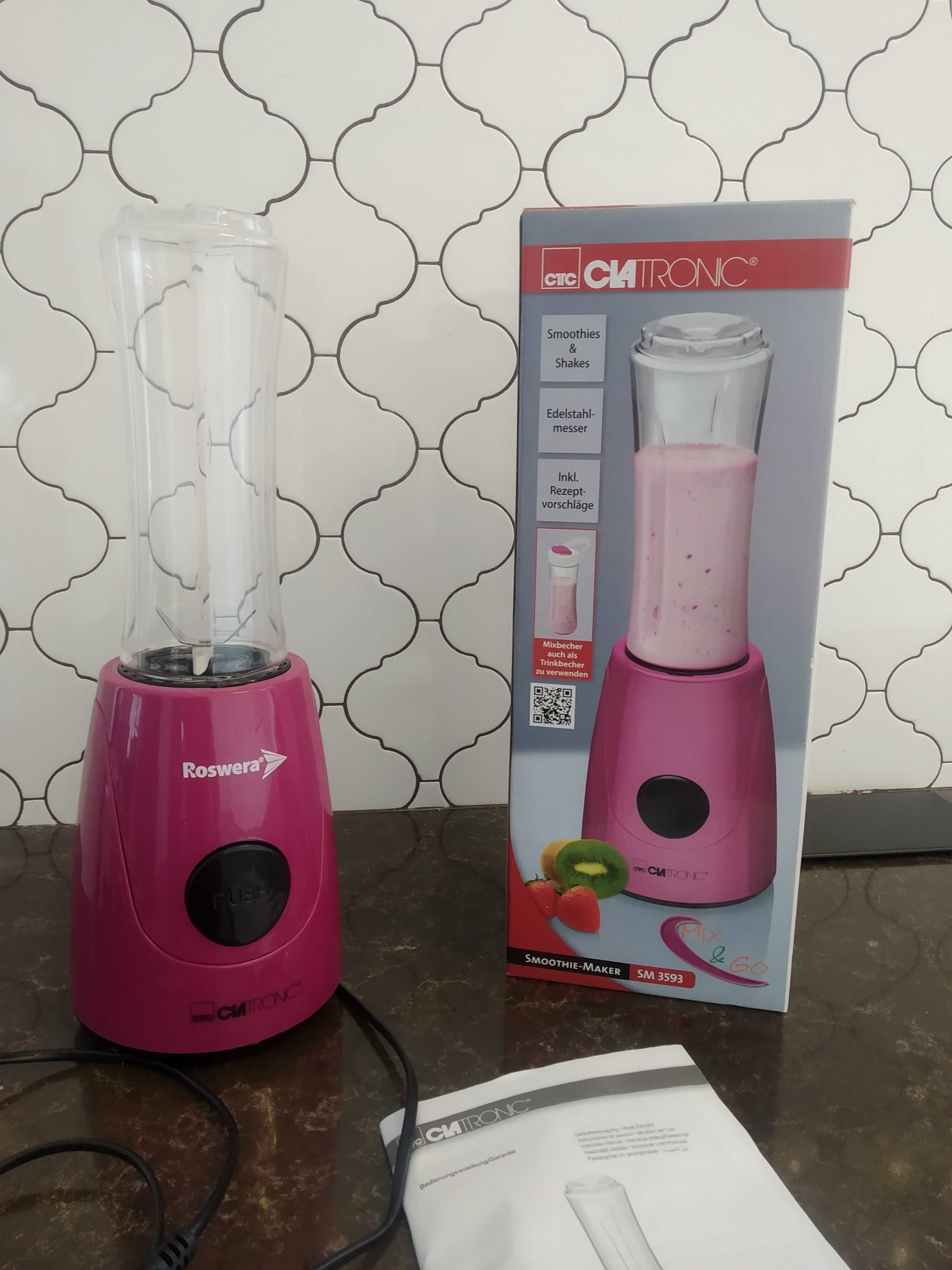 Nowy Mikser blender snoothie kielichowy Clatronic