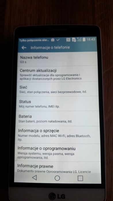 Używany telefon LG G3s