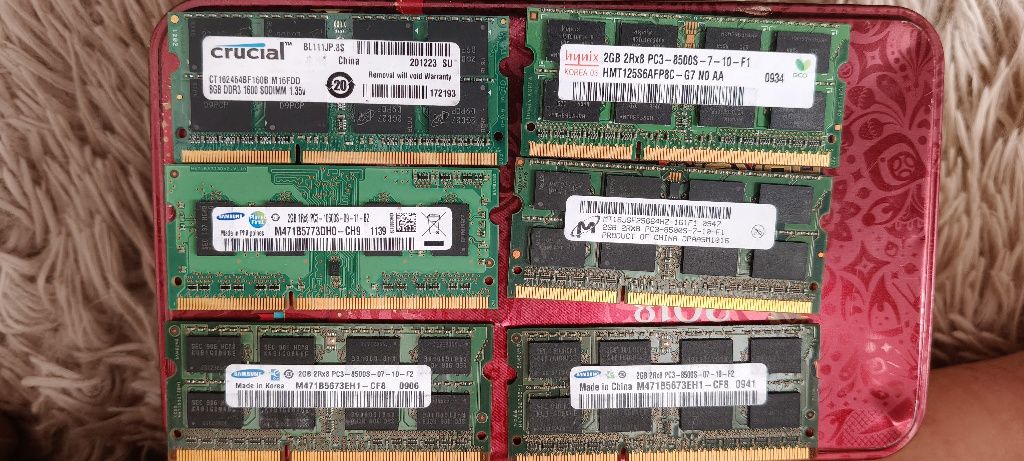 Kości ram DDR3. 20 sztuk
