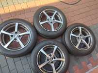 Koła letnie 16" Felgi aluminiowe MSW O.Z. 4x108  ET 16+ opony Goodyear